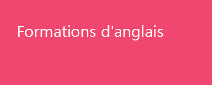 Formations d'anglais